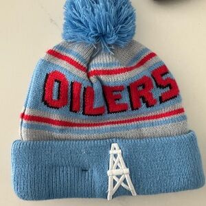 Houston Oilers Beanie with Pom